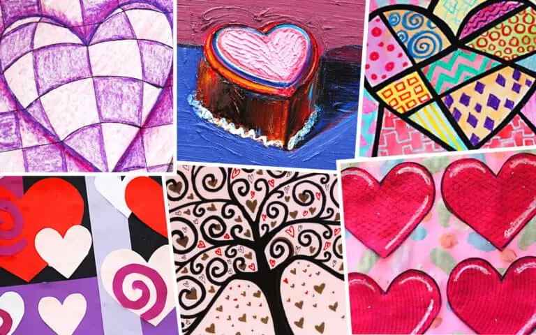 Valentine's Day Art Lessons blog featured image