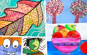 Fall Art Lesson Ideas Art With Trista