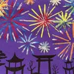 lunar new year fireworks art lesson