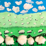 Spring Art Lesson Ideas Grant Wood inspired sheep lesson