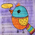 Spring Art Lessons Whimsical Bird project