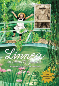 art books for kids example about Monet's garden