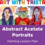 acetate portrait art lesson link