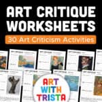 art critique worksheets