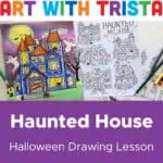 halloween art lesson