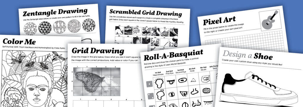 examples of art early finisher activities