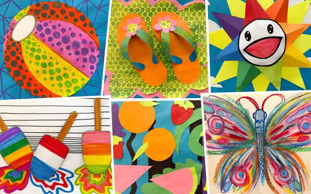 summer art lesson ideas blog featured image