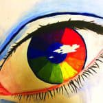 middle school color wheel art project