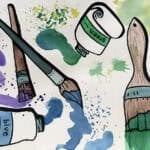 back to school art idea