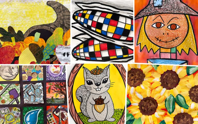 Artist Inspired Fall Art Ideas blog featured image