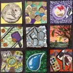 middle school gratitude art lesson idea